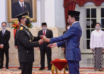 Presiden Jokowi Lantik Andika Perkasa Sebagai Panglima TNI