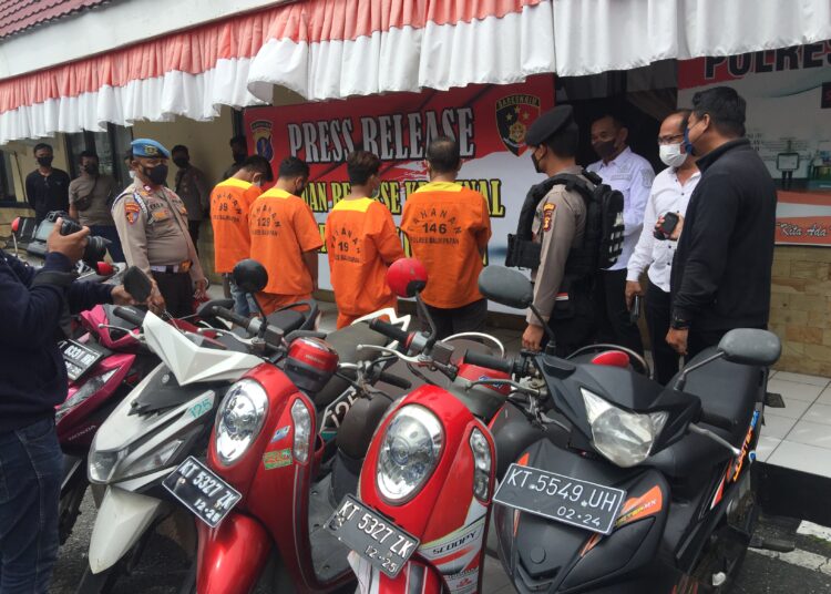 Dua Pekan Operasi Jaran, 7 Pelaku Curanmor Diamankan