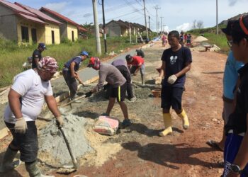 Jelang Tutup Tahun RT 80 Berbenah, Yosep : Ini Murni Swadaya Warga