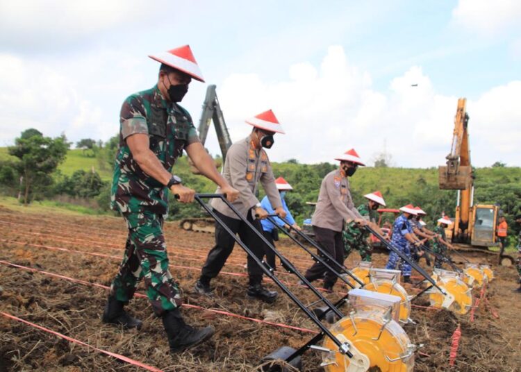 Launching Program Ketahanan Pangan Serentak, Pangdam : Kodam Punya 93 Hektare Untuk Agro Wisata Di Balikpapan