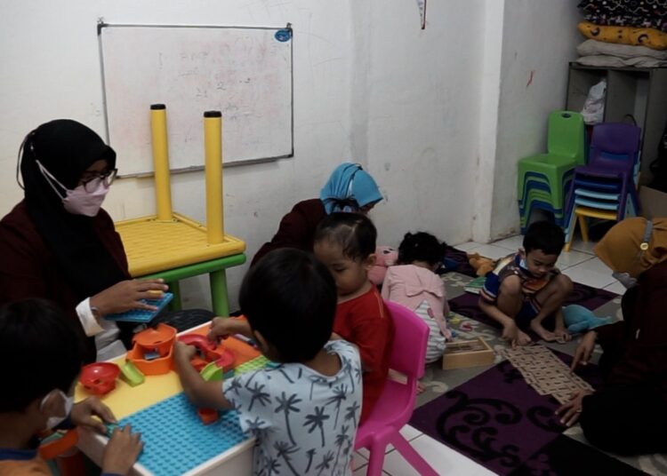 Salah satu unit usaha Daycare yang dikelola mahasiswa PG-AUD dibawah bimbingan tim PKM-PPK Universitas Mulia - Kemdikbudristek