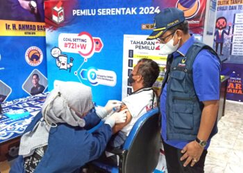 NasDem – KKP Kolaborasi, Salurkan Ratusan Vaksinasi Booster Massal