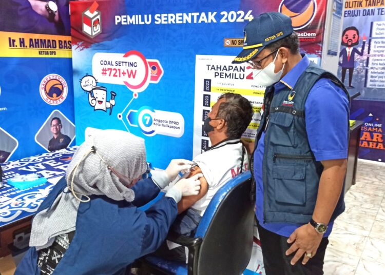 NasDem – KKP Kolaborasi, Salurkan Ratusan Vaksinasi Booster Massal