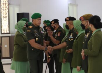 Sejumlah Pejabat Kodam VI/Mlw Jalani Sertijab