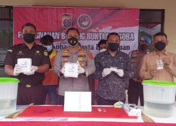Polresta Balikpapan Musnahkan 2 Kilo Sabu Hasil Pengungkapan Dua Bulan