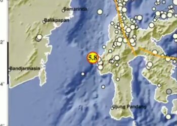 Gempa Magnitudo 5,8 Guncang Mamuju, Getaran Terasa Hingga Balikpapan