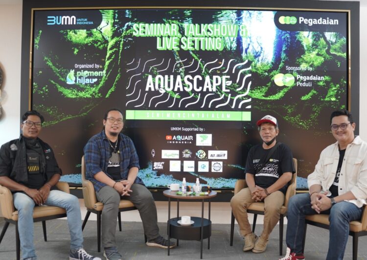 Pegadaian Peduli, Ajak Masyarakat Buka Peluang Usaha Aquascape