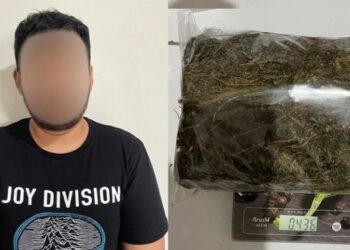 Ditresnarkoba Polda Kaltim Amankan 436 gram Ganja