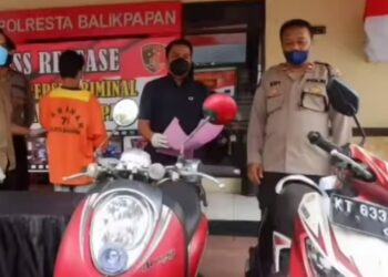 Curi Dua Motor, Pemuda di Balikpapan Ditangkap Polisi