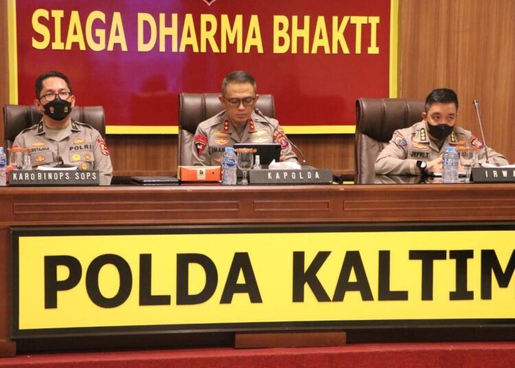 Pimpin Anev Kamtibmas, Kapolda Kaltim Evaluasi Kinerja Personel