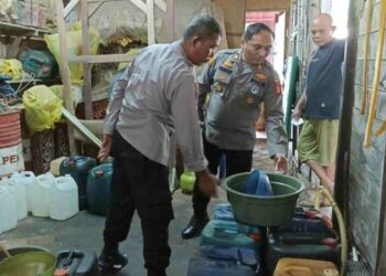 Polsek Samboja Ringkus Penimbun Solar Subsidi