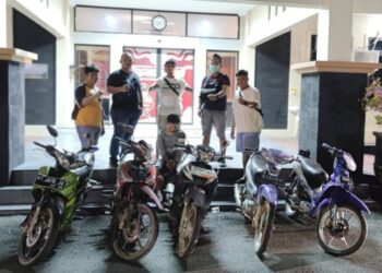 Polisi Bekuk Pencuri Motor 4 Lokasi di Bontang
