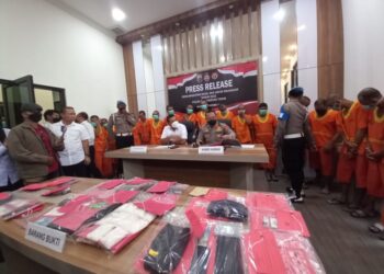 Selama Operasi Antik 2022, 209 Tersangka Kasus Narkoba Diamankan