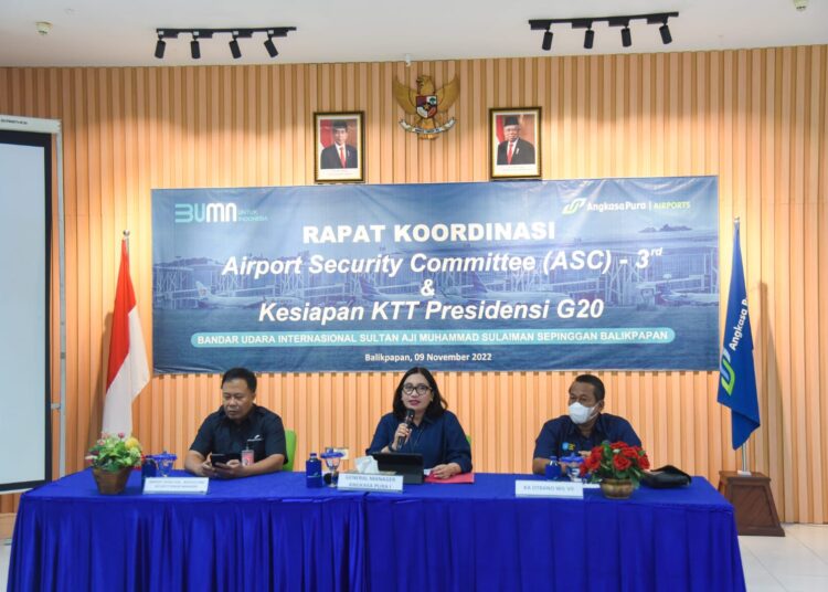 Dukung Kegiatan G20, SAMS Sepinggan Balikpapan Gelar Airport Security Comittee