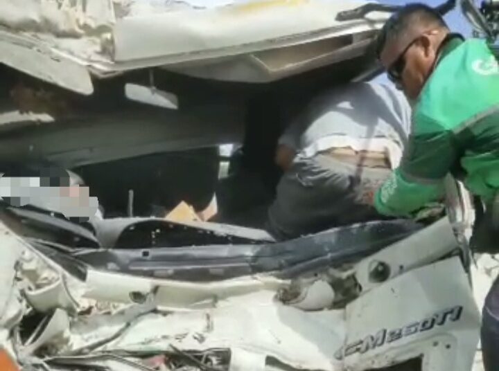 Kecelakaan Turunan Rapak, Truk Molen Hantam Truk Molen