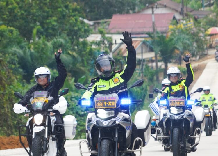 Patroli Naik Motor 267 Kilometer, Kapolda Kaltim Pantau Tiga Polsek hingga Cek Wilayah IKN
