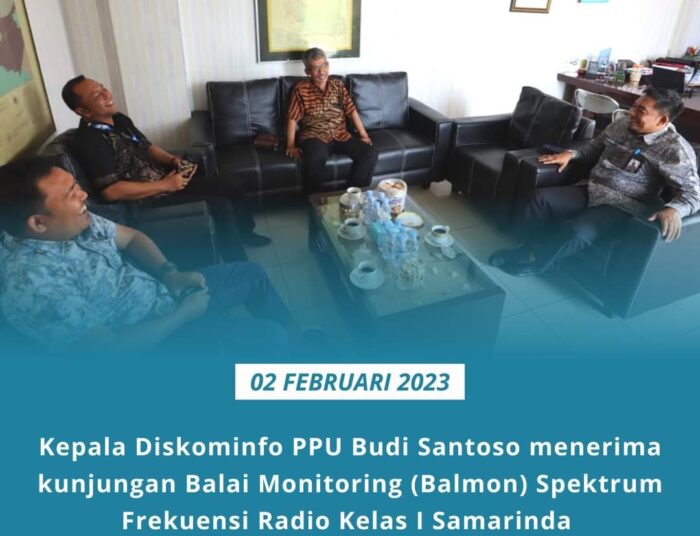 Diskominfo PPU Terima Kunjungan Balmon Spektrum Frekuensi Radio Kelas I Samarinda