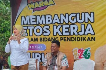 Suriani Sambangi Warga Teritip, Bangun Etos Kerja Dibidang Pendidikan