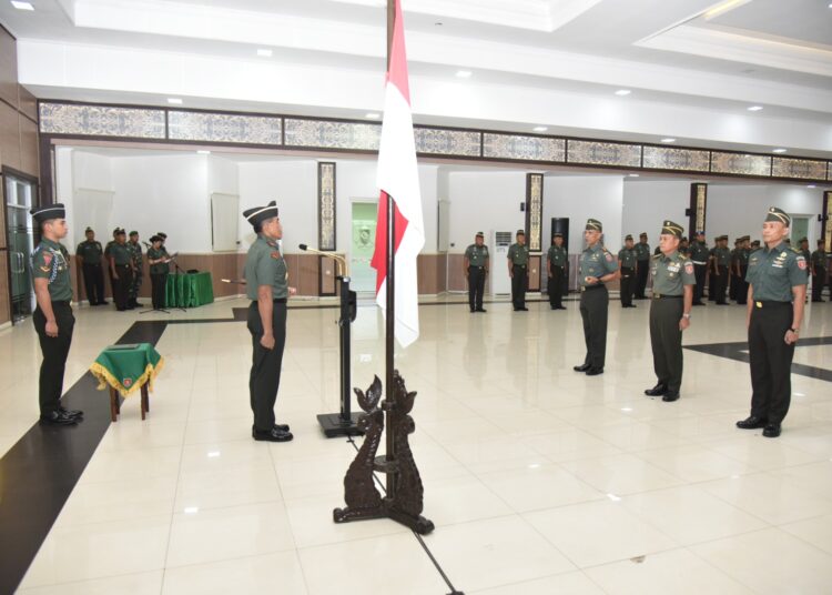 Pangdam VI/Mlw Pimpin Langsung Laporan Korps Kenaikan Pangkat
