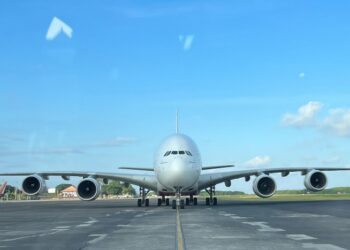 Catat Sejarah, Bandara I Gusti Ngurah Rai Resmi Layani Airbus A380