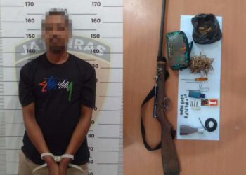 Polres Paser Amankan Pria Pemilik Senjata Api Rakitan di Muara Komam