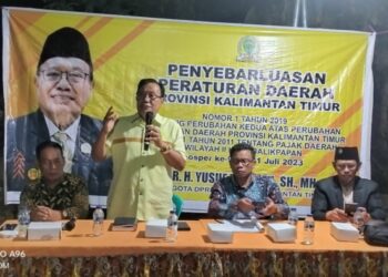 Yusuf Mustafa Kenalkan Perda Pajak di Kelurahan Baru Tengah