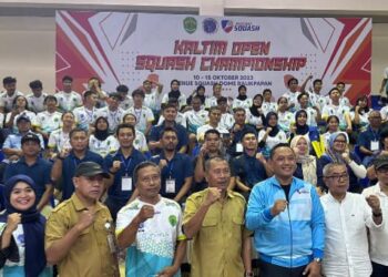 Kaltim Open Squash Championship 2023 Bergulir, 80 Atlet Dari Empat Provinsi Bersaing