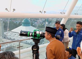 Pantauan Hisab dan Rukyat di Balikpapan Posisi Hilal 1 Syawal 1445 H Memenuhi Syarat