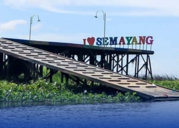 Danau Semayang Ramai Diserbu Pengunjung