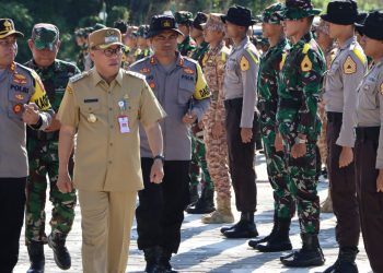 Penyambutan Peserta Latsitardanus XLIV/2024 Yontarlat Kijang, Makmur Marbun Perkenalkan Salam Ise Kabar Taka