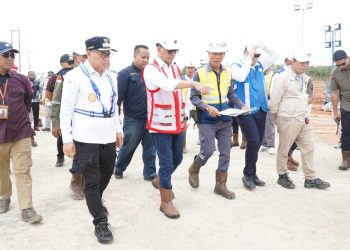 Jelang HUT RI, Makmur Marbun Dampingi Menhub Tinjau Kesiapan Bandara VVIP IKN