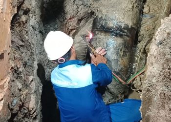 Pelayanan Prima di Tengah Keterbatasan Air Baku, PTMB Respons Cepat Tangani Kebocoran Pipa