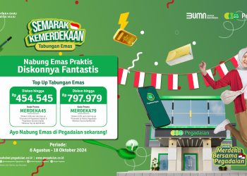 Merdeka ! Nabung Emas Praktis, Diskonnya Fantastis di Pegadaian