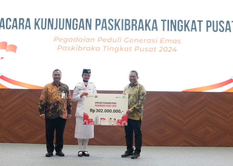 Apresiasi Paskibraka 2024, Pegadaian Berikan Beasiswa Tabungan Emas Rp 302 Juta