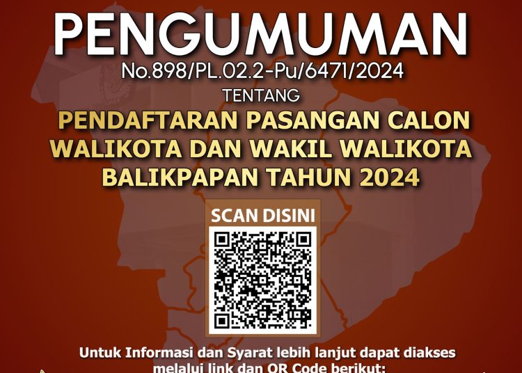 KPU Balikpapan Umumkan Jadwal Pendaftaran Calon Wali Kota dan Wakil Wali Kota Pilkada 2024