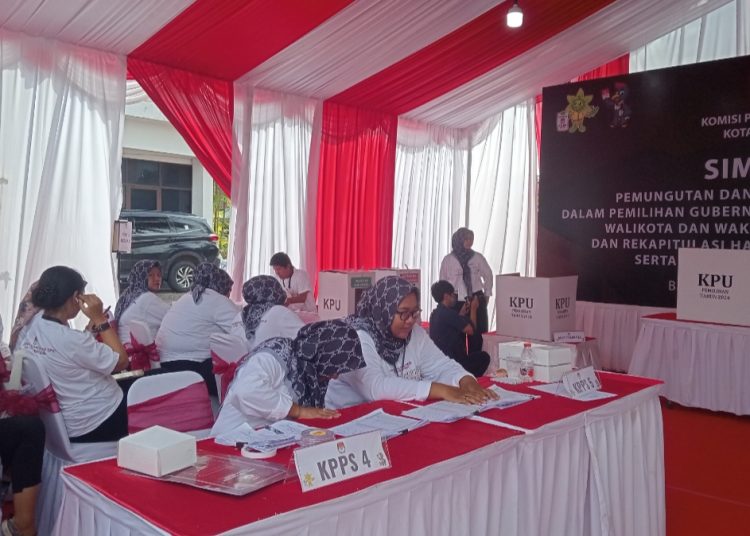 Gelar Simulasi Pemungutan Suara Pilkada 2024, KPU Balikpapan Libatkan 598 Pemilih