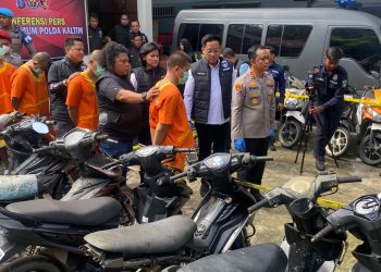 Polda Kaltim Bongkar Sindikat Curanmor, 4 Tersangka Diamankan