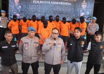 Kasus Penembakan di THM Samarinda, Polisi Tangkap 10 Tersangka