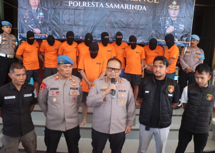 Kasus Penembakan di THM Samarinda, Polisi Tangkap 10 Tersangka