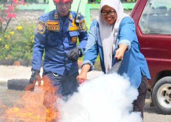 PLN UIP KLT Perkuat Kesiapsiagaan Kebakaran Bersama BPBD