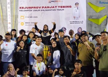 Kutim Juara Umum Kejurprov Panjat Tebing Kelompok Umur 2025