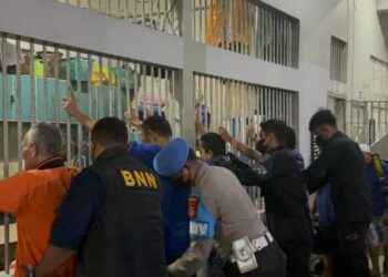 Konsisten Lapas Balikpapan bersinergi dengan TNI,POLRI dan BNNK untuk melakukan Razia gabungan