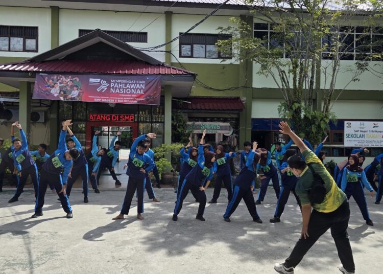 Tes Kebugaran Remaja di SMP 5 Sepinggan, Puskesmas Pantau Dini Risiko Penyakit Tidak Menular