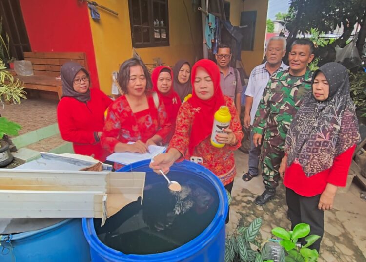 Kader Jumantik RT 01 Sungai Nangka Intensif Pantau Jentik, Pastikan Lingkungan Bebas DBD