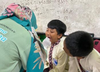 Pemberian Vitamin Gigi di Sekolah, Puskesmas Sepinggan Perkuat Upaya Tekan Karies Anak