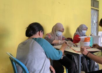 VCT Mobile Puskesmas Manggar di tempat hiburan